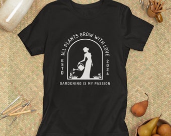Landschaftsgärtner T-Shirt, Gardening is my Passion, Naturliebhaber Damen Shirt, Hobbygärtner, Geschenke für Gärtner