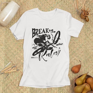 BMX T-Shirt for Men | Freestyle Bike Shirt | Stunt Rider Streetwear | BMX Gift | Urban Biker Look | Break the Rules Design