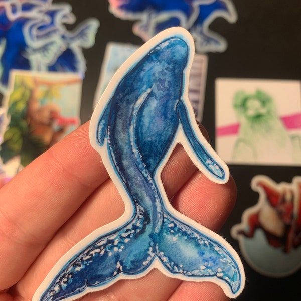 Aufkleber Sticker „Whaleback“ Walfisch Blauwal