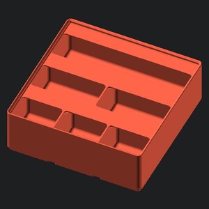 Customizable Gridfinity Storage Bins - 3D Printed Sizes 1x1 to 2x3