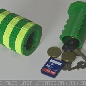 Customizable 3D Printed Cryptex Combination Safe - Unique Desk Accessory Gift