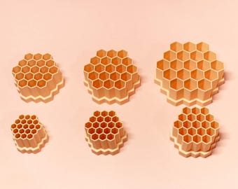 Hex Grid Polymer Clay Cutter | Geometric Grid Tool (4–10 mm)