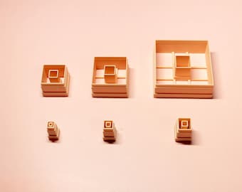 Square Frame Cutter for Clay Jewelry | 5–50 mm