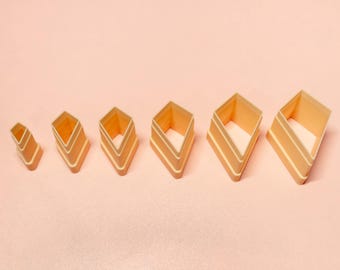 Cortadores de arcilla polimérica con forma de cometa / Juego de herramientas para joyería (6×9 – 20×30 mm)