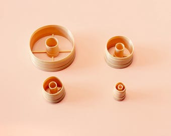 Circle Frame Clay Cutter Set UK | Round Frame Polymer Clay Cutters | Earring Making Tools | 10–50mm
