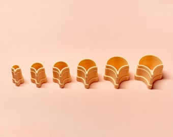 Gingko Cutter Set | Jewelry Clay Tool (6–20 mm)