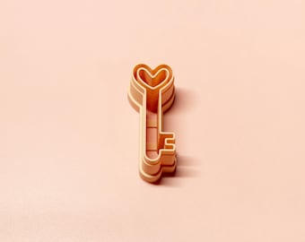 Heart Key Cutter for Clay Jewelry | 40 x 15 mm