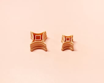 Juego de cortadores de incrustaciones brillantes / Pendientes de arcilla polimérica / Herramientas para la fabricación de joyas / 10–30 mm
