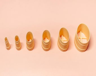 3D Printed Oval Polymer Clay Cutters | Jewelry Tool Set (4×8 – 20×40 mm)