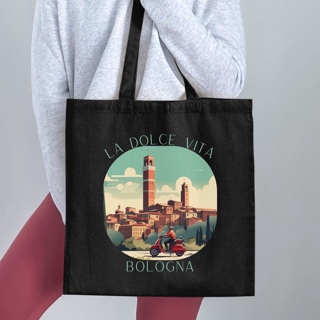 La Dolce Vita Bologna Tote Bologna Tote Bag, Bologna Tote, Italy Tote