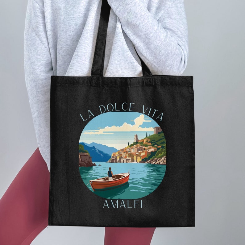 La Dolce Vita Amalfi Tote Bag, Amalfi Coast Tote, Italy Tote Bag, Italy ...