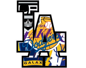 Los Angeles Sports Vinyl Decal | Rams | Dodgers | Kings | Lakers | Galaxy