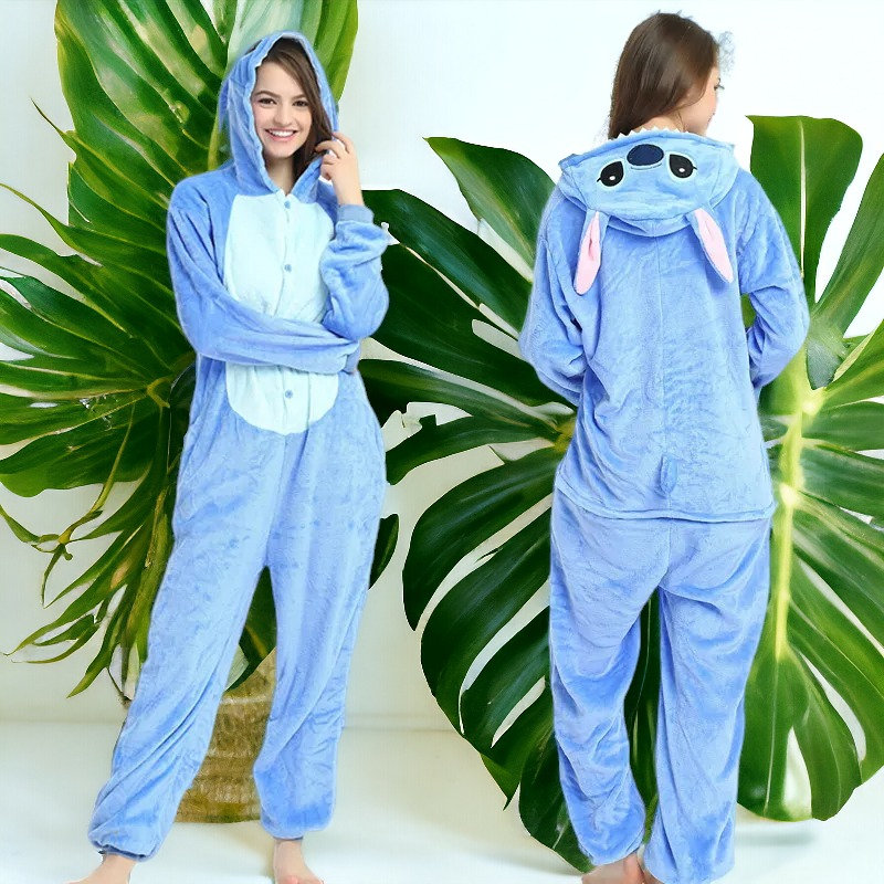 Stitch Kigurumi Pajama, Cosplay Stitch, Stitch Pijama, Costume Stitch,  Stitch Adult Costume, Toothless Ohana Costume Christmas Gift 