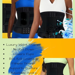 Waist Trainer Waist Trimmer Quality Waist Trainers. No Roll Down Waist Trainer Waist Shaper Etsy