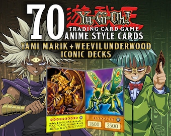 60 Yu-gi-oh Collectable Trading Card "anime Style" Cards - Pegasus's  Duelist Kingdom + Battle City Deck - Etsy
