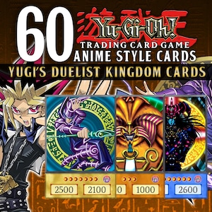 60 Yu-Gi-Oh Collectable Trading Card "Anime Style" Cards - Yugi's Duelist Kingdom Deck