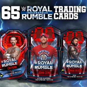 65 officiële WWE Royal Rumble 2025-ruilkaarten voor verzamelaars