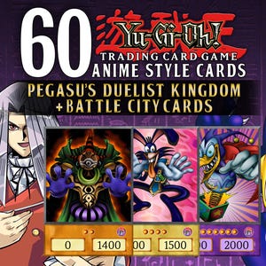 60 carte collezionabili Yu-Gi-Oh "Stile Anime" - Pegasus's Duelist Kingdom + mazzo Battle City