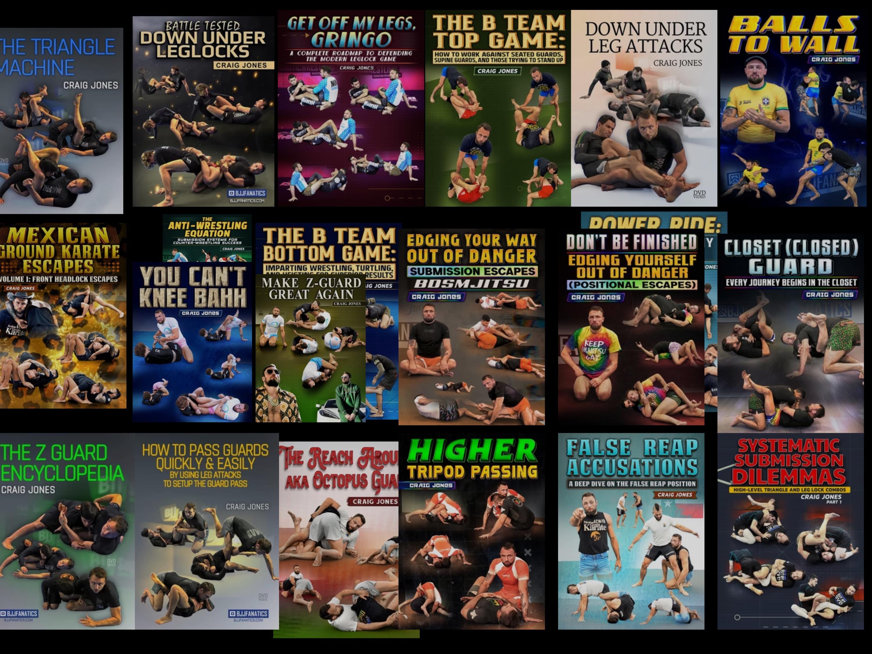 BJJ Instructionals 30+ Craig Jones Instructionals, Brazilian