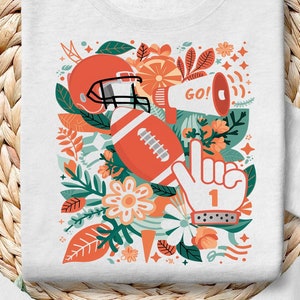 Retro Football Season PNG: Hand Drawn Design (Digital Download)