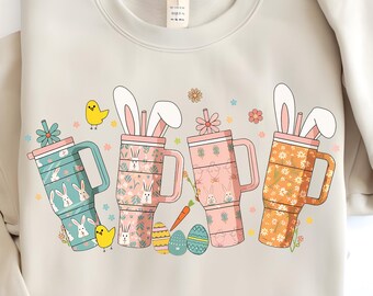 Retro Easter PNG: Obsessive Cup Disorder Clipart (Digital Download)