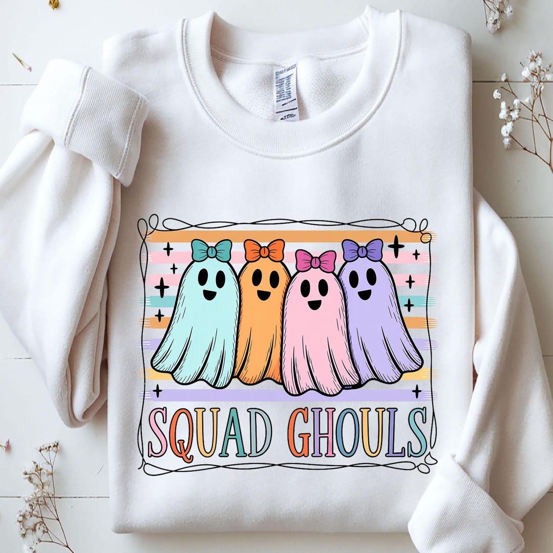 Halloween Ghost PNG: Squad Ghouls Coquette Design (digital Download ...
