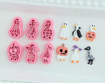 Halloween Goose Polymer Clay Cutters | Spooky Jewelry Making