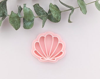 Scalloped Clam Shell Polymer Clay Cutter Sculpting Tools Earrings Jewelry Making Embossing Mold Craft  Beach Ocean Sand Sea Seashell