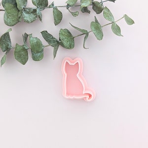 Cat Silhouette Polymer Clay Cutters Sculpting Tools Earrings Jewelry Making Supplies Feline Animal Halloween
