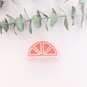Fruit Slice Polymer Clay Cutter Orange Lemon Lime Sculpting Tools Earrings Jewelry Making Embossing Mold Craft Supplies Half Citrus