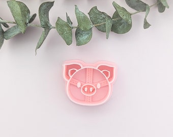 Pig Face Polymer Clay Cutter: Farm Animal Jewelry Making Tool