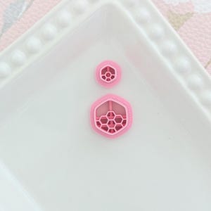 Honey Comb Combo Clay Cutters Sculpting Tools Earrings Jewelry Making Mold Craft Supplies Bee Insect