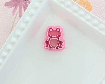 Frog Polymer Clay Cutters Sculpting Tools Earrings Jewelry Making Embossing Mold Craft Supplies Amphibians