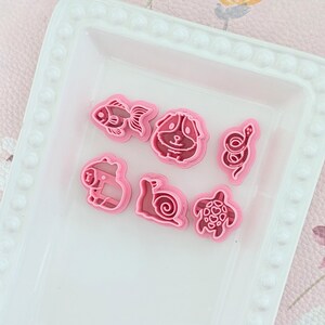 House Pets Polymer Clay Cutters Goldfish Guinea Pig Snake Jewelry Tools