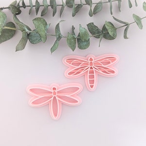 Dragonfly Polymer Clay Cutters Sculpting Tools Earrings Jewelry Making Embossing Mold Craft Supplies