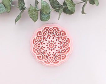 Mandala Flower Circle Polymer Clay Cutter Sculpting Tools Earrings Jewelry Making Embossing Mold Craft