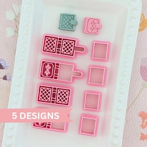 Book Builder Polymer Clay Cutters - Jewelry Making Embossing Mold