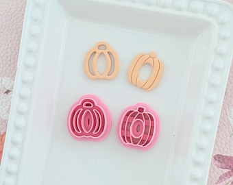 Pumpkin Hole Silhouette Outline Polymer Clay Cutters Jewelry Making Tools
