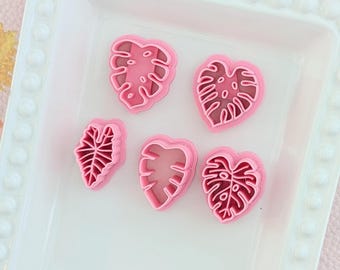 Monsterablad polymeerklei uitstekers Tropische jungle Sieraden maken Bloemengereedschap