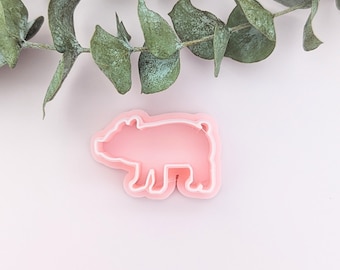 Pig Polymer Clay Cutter: Farm Animal Jewelry Making Mold