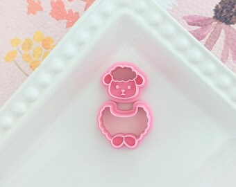 Lamb Polymer Clay Cutter: Embossed Sheep, Jewelry & Earring Making