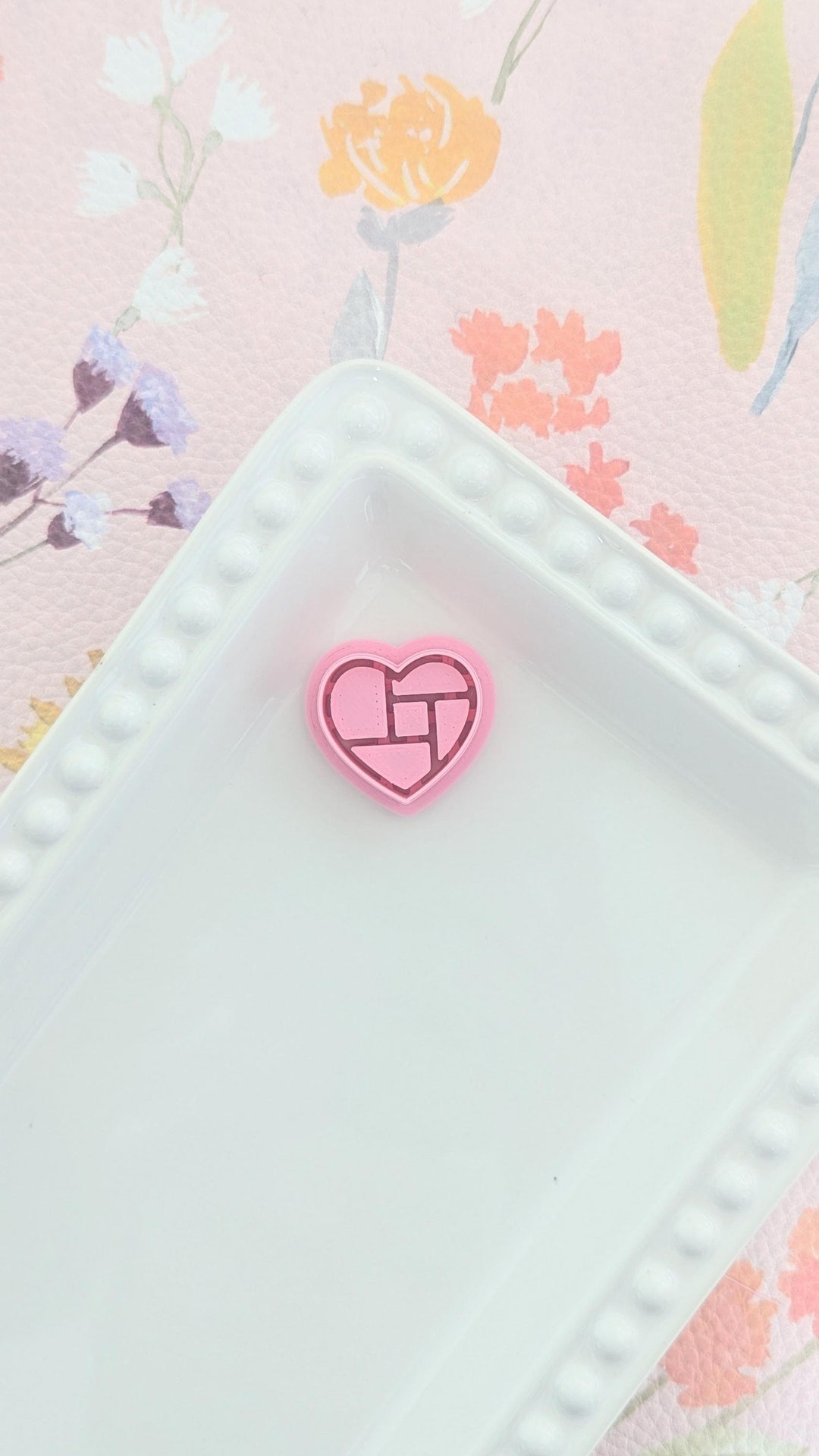 Heart Bookshelf Polymer Clay Cutters Earrings Jewelry Embossing Library ...