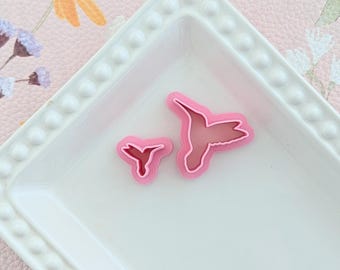 Hummingbird Silhouette Polymer Clay Cutters, Jewelry Making Molds