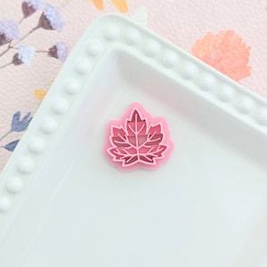 Geprägte Ahornblatt Polymer Clay Cutter Sculpting Werkzeuge Ohrringe Schmuckherstellung Prägeform Handwerk Zubehör Herbst Herbst