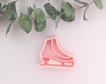 Ice Figure Skate Polymer Clay Cutters Sculpting Tools Earrings Jewelry Making Embossing Mold