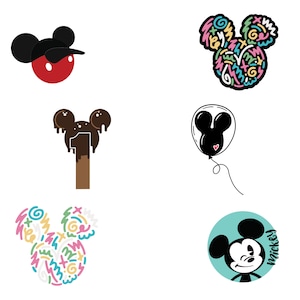 Mickey Svg - PNG, Mickey Birthday Birthday, Minnie SVG, Mickey Mega Bundle Instant Download