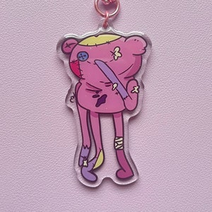 Marceline’s toy Hambo Charm - Adventure Time double sided glitter keychain