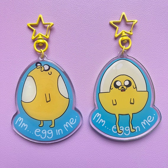 Jake the Dog “Egg In Me” Charm Adventure Time double-sided acrylic  keychain