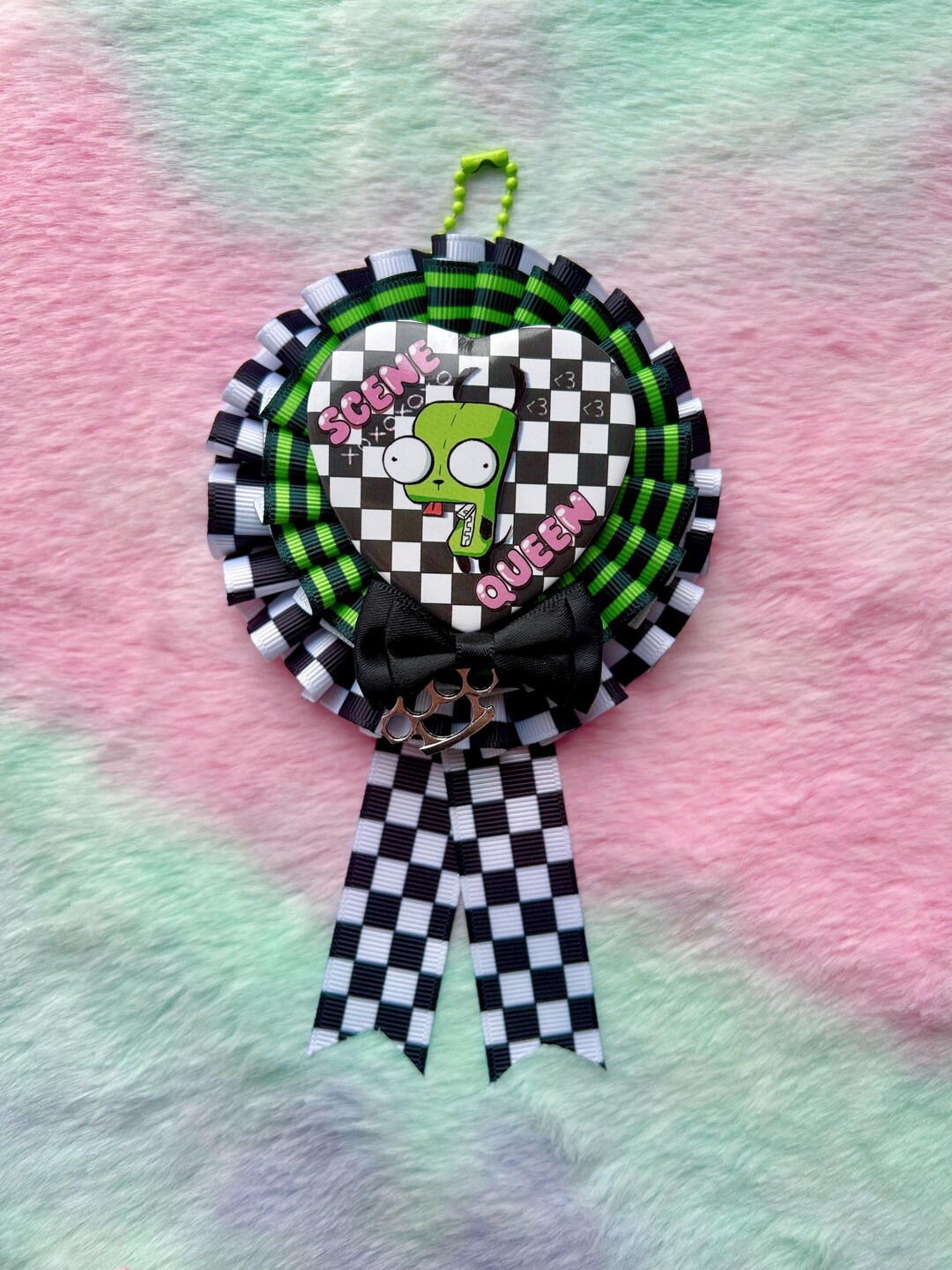 Cdf Ribbon Scene Queen Award Ribbon: Handmade Scene Kid Gir Rosette, Ita Bag Decor ...