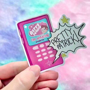 Pretty Patrick! Puppy phone vinyl sticker - kawaii cartoon cat inspired
